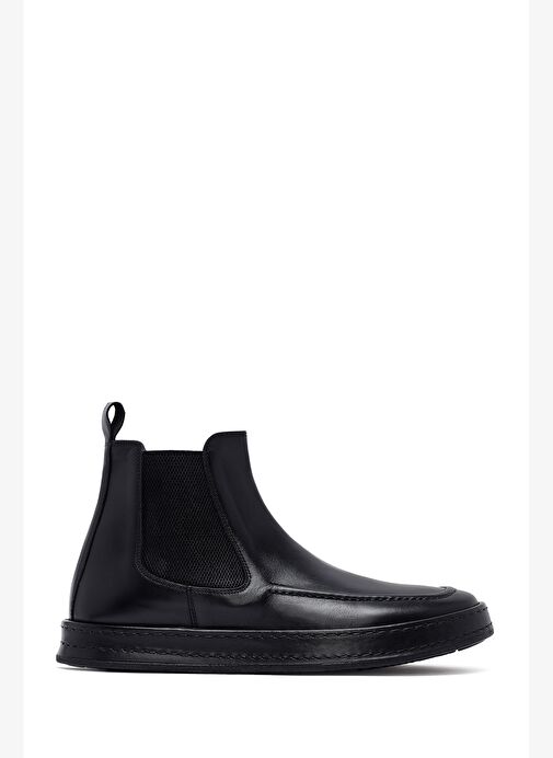 Erkek Siyah Deri Chelsea Bot 25WFD654218 - Görsel 2