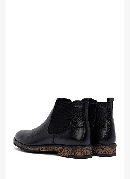 Erkek Siyah Deri Chelsea Bot 25WFD6719FT - Görsel 7