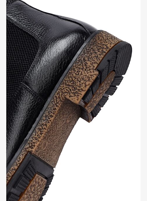 Erkek Siyah Deri Chelsea Bot 25WFD6719FT - Görsel 9