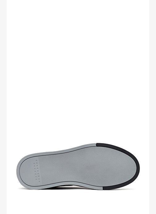 Erkek Siyah Deri Sneaker 25WFD805318 - Görsel 5