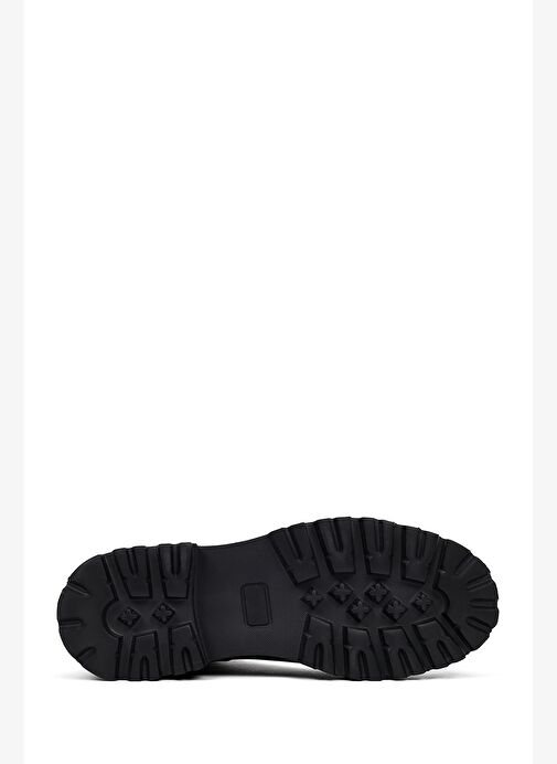 Erkek Siyah Kalın Tabanlı Deri Chelsea Bot 25WFD828018 - Görsel 6