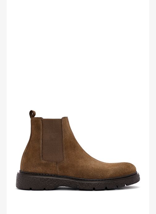 Erkek Vizon Süet Deri Chelsea Bot 25WFD632710 - Görsel 2