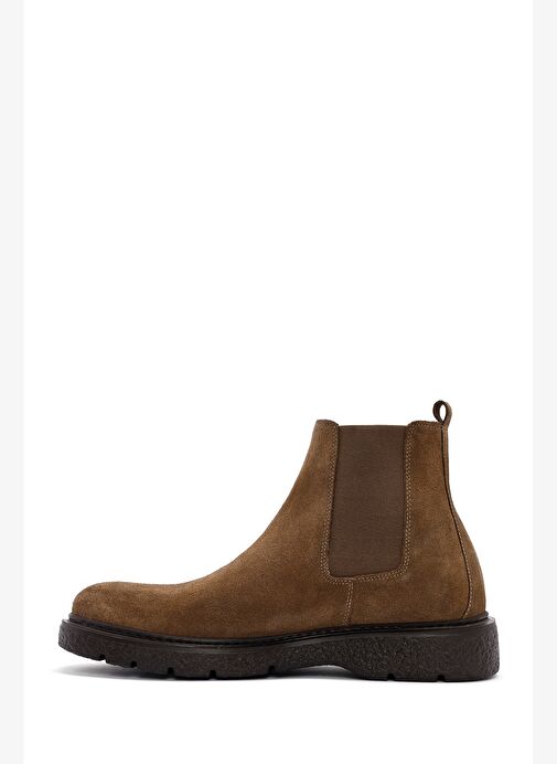 Erkek Vizon Süet Deri Chelsea Bot 25WFD632710 - Görsel 3