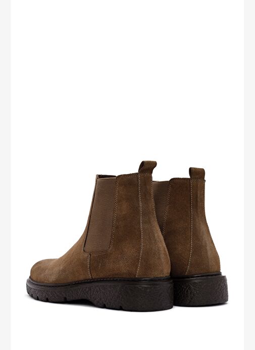 Erkek Vizon Süet Deri Chelsea Bot 25WFD632710 - Görsel 7