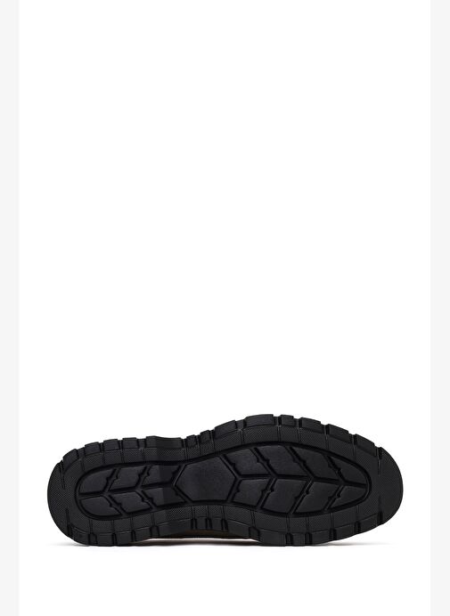 Erkek Vizon Bağcıklı Kalın Tabanlı Süet Deri Casual Ayakkabı 25WFD632410 - Görsel 5