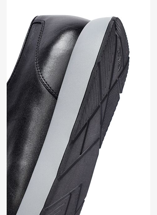 Erkek Siyah Bağcıklı Deri Casual Ayakkabı 25WFD632818 - Görsel 9