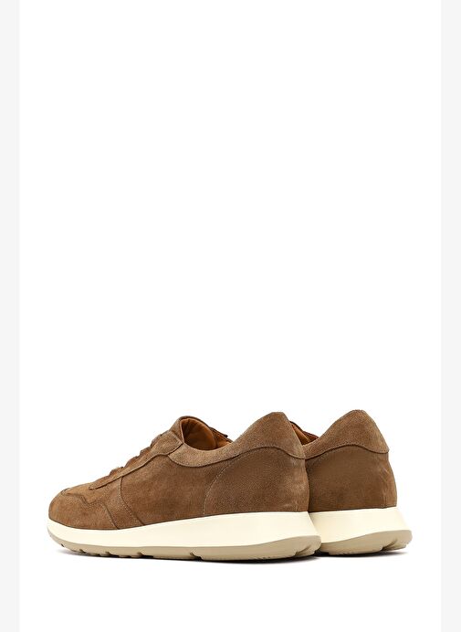 Erkek Taba Bağcıklı Süet Deri Sneaker 25WFD630210 - Görsel 6