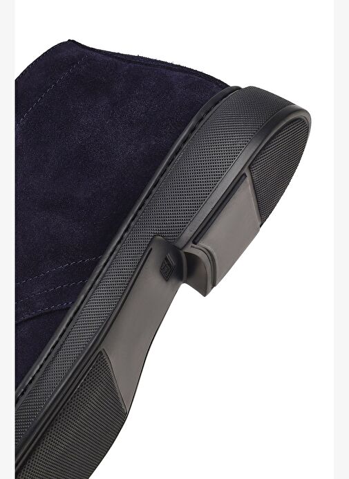 Erkek Lacivert Bağcıklı Süet Deri Bot 25WFD633210 - Görsel 9