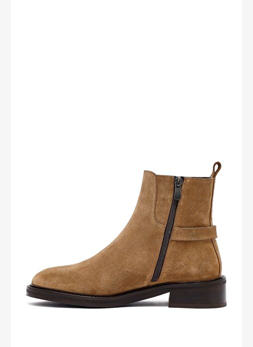 Kadın Vizon Fermuarlı Süet Deri Bot 25WFD153610 - Görsel 3