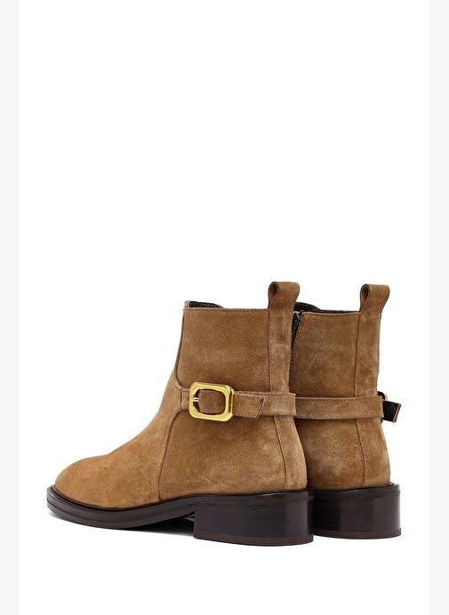 Kadın Vizon Fermuarlı Süet Deri Bot 25WFD153610 - Görsel 7