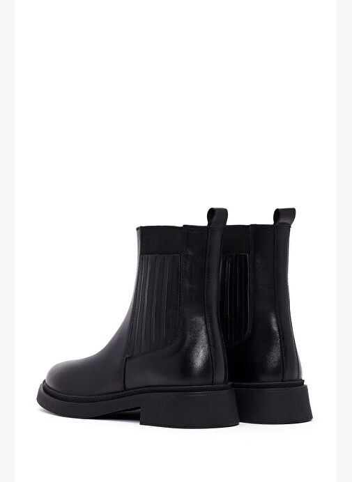 Kadın Siyah Deri Chelsea Bot 25WFD511218 - Görsel 7