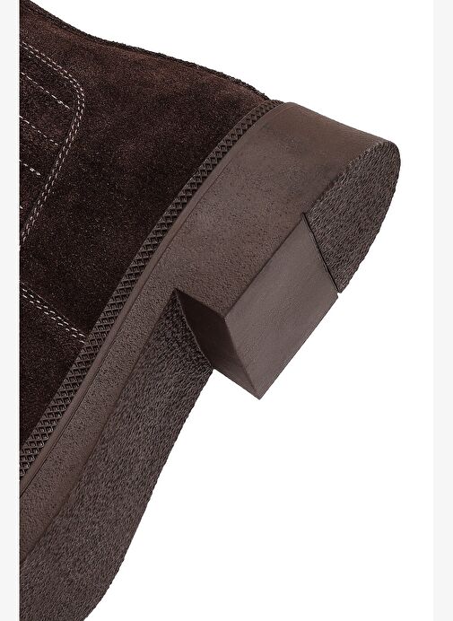 Kadın Kahverengi Süet Deri Chelsea Bot 25WFD511210 - Görsel 9