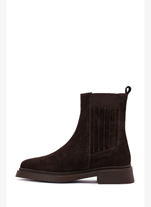 Kadın Kahverengi Süet Deri Chelsea Bot 25WFD511210 - Görsel 3