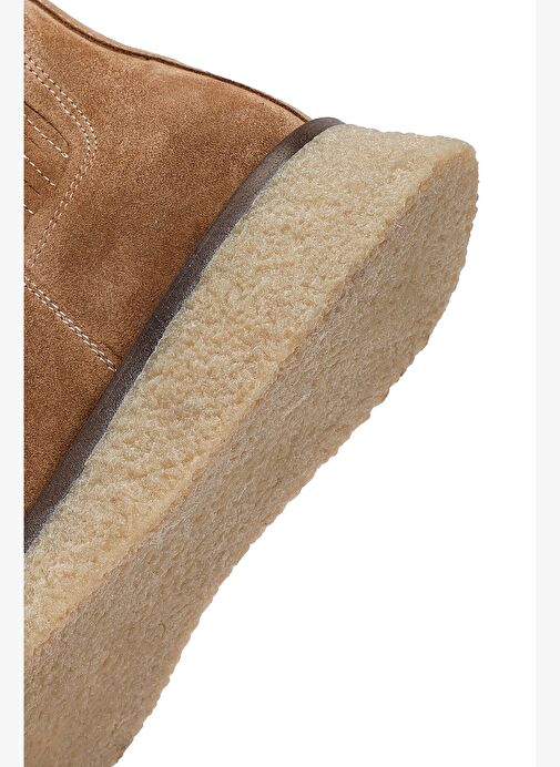 Kadın Camel Kalın Tabanlı Süet Deri Chelsea Bot 25WFD511410 - Görsel 9