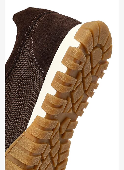 Kadın Kahverengi Bağcıklı Deri Sneaker 25AFD510914 - Görsel 9