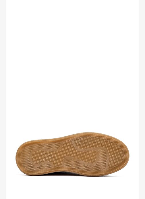 Kadın Taba Bağcıklı Süet Deri Sneaker 25AFD511010 - Görsel 5