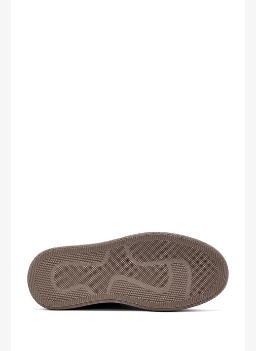 Kadın Vizon Bağcıklı Süet Deri Sneaker 25AFD511010 - Görsel 5