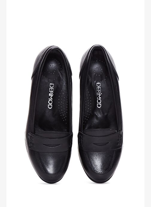 Kadın Siyah Deri Dolgu Topuklu Ayakkabı 25AFD412118 - Görsel 7