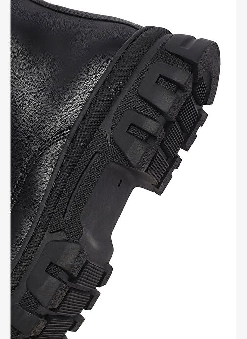 Kadın Siyah Fermuarlı Postal Bot 25WFE220318 - Görsel 9