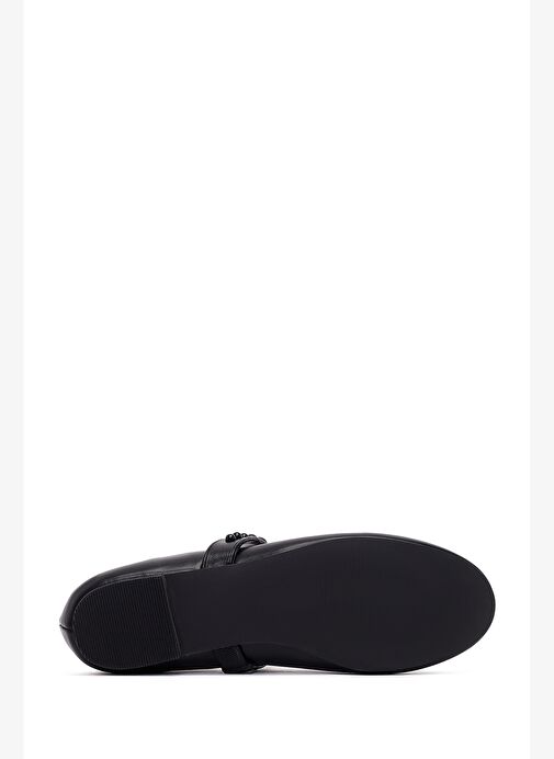 Kadın Siyah Tokalı Babet 25AFE480018 - Görsel 5