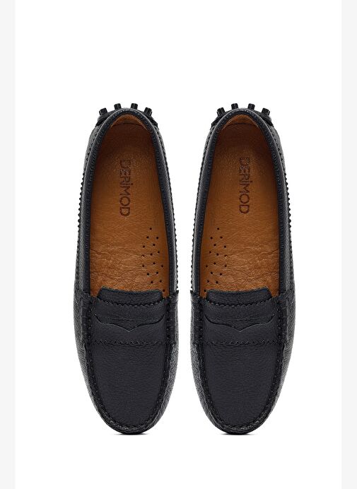 Kadın Siyah Deri Loafer 25AFD1418FT - Görsel 8