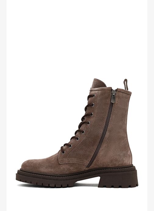 Kadın Vizon Fermuarlı Süet Deri Bot 25WFD140610 - Görsel 3