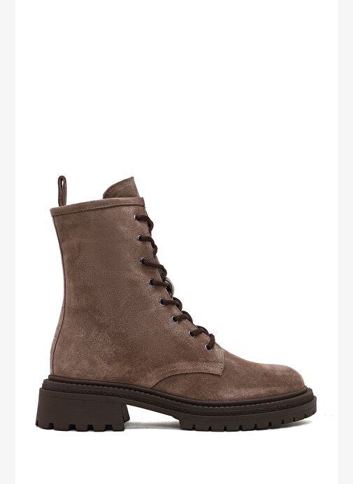 Kadın Vizon Fermuarlı Süet Deri Bot 25WFD140610 - Görsel 2