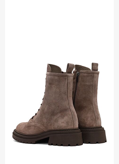 Kadın Vizon Fermuarlı Süet Deri Bot 25WFD140610 - Görsel 7