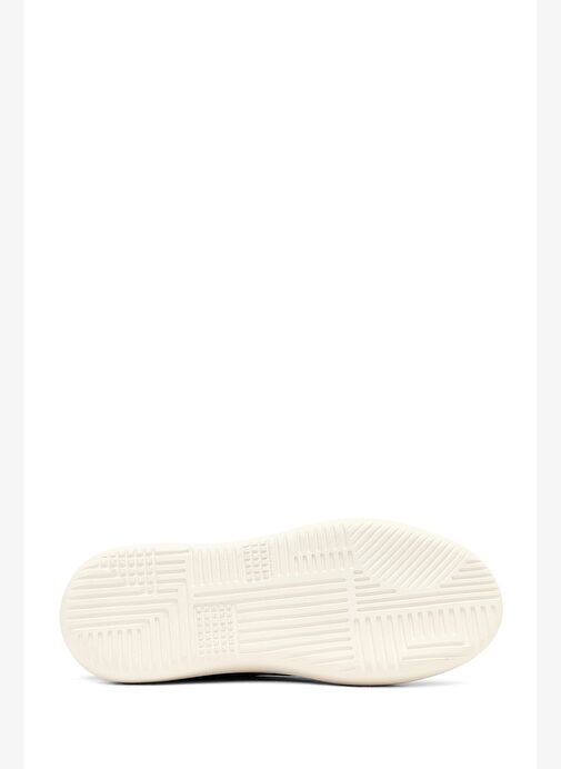 Kadın Siyah Bağcıklı Kalın Tabanlı Deri Sneaker 25AFD290218 - Görsel 5