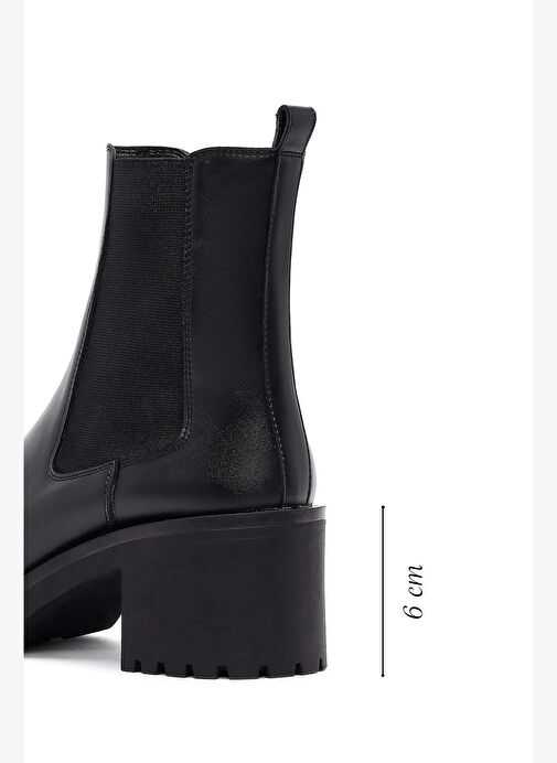 Kadın Siyah Kalın Topuklu Chelsea Bot 25WFE251618 - Görsel 3