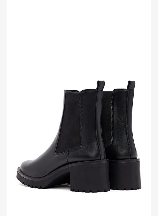 Kadın Siyah Kalın Topuklu Chelsea Bot 25WFE251618 - Görsel 8