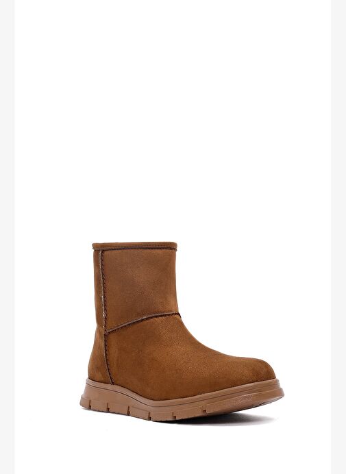 Kadın Taba Fermuarlı Süet Teddy Bot 25WFE250910 - Görsel 8