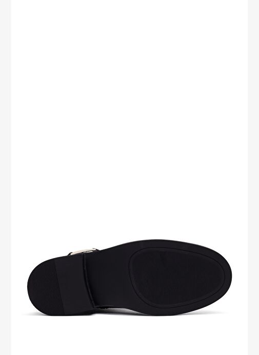 Kadın Siyah Fermuarlı Tokalı Bot 25WFE251218 - Görsel 6