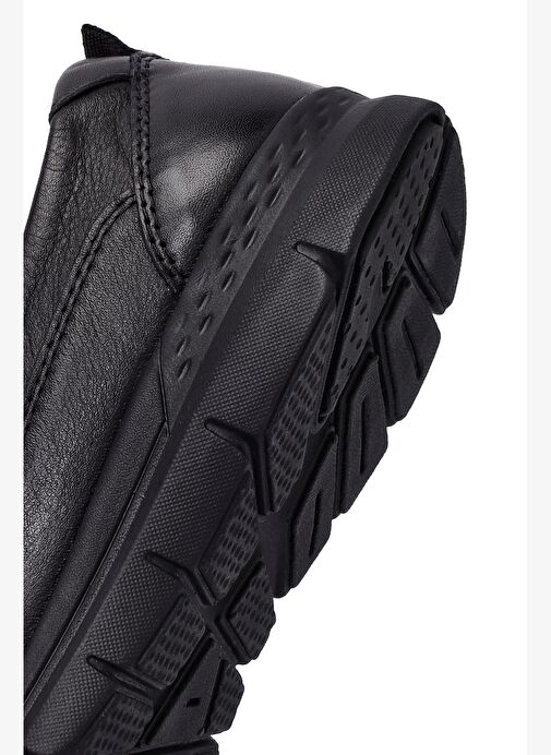 Kadın Siyah Taş Detaylı Deri Comfort Ayakkabı 25AFD500918 - Görsel 9