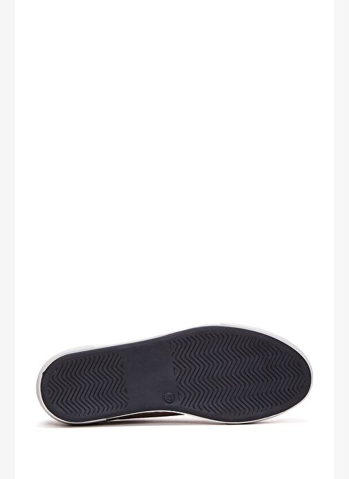 Kadın Vizon Bağcıklı Kalın Tabanlı Süet Deri Sneaker 25AFD370010 - Görsel 5