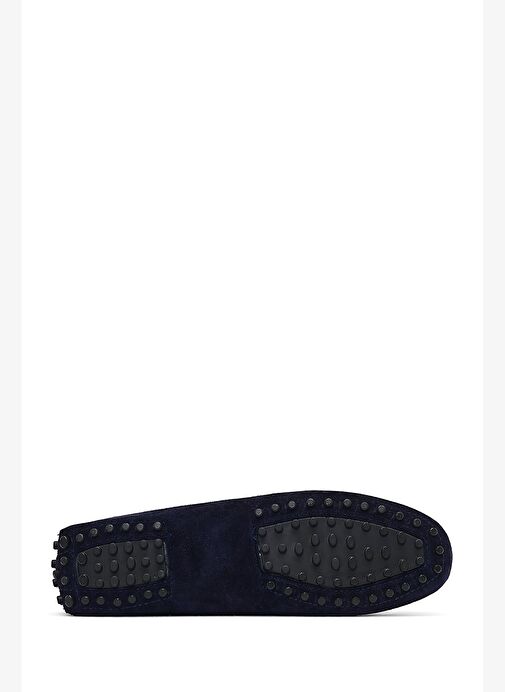 Kadın Lacivert Püsküllü Süet Deri Loafer 25AFD290610 - Görsel 5