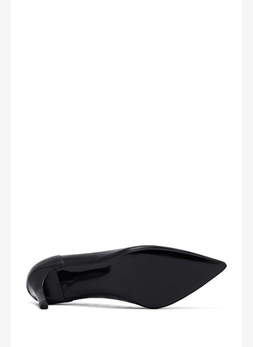 Kadın Siyah İnce Topuklu Deri Stiletto 25AFD162518 - Görsel 6