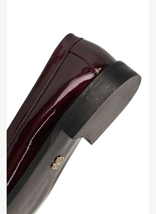 Kadın Bordo Rugan Deri Loafer 25AFD161716 - Görsel 9