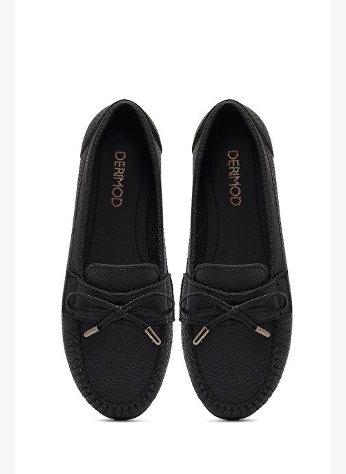 Kadın Siyah Tokalı Loafer 25AFE1451FT - Görsel 8