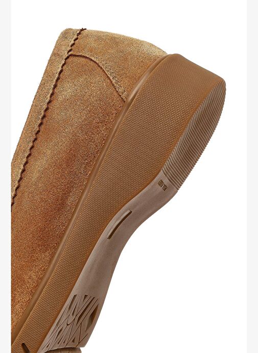Kadın Taba Süet Deri Comfort Loafer 25AFD154210 - Görsel 9