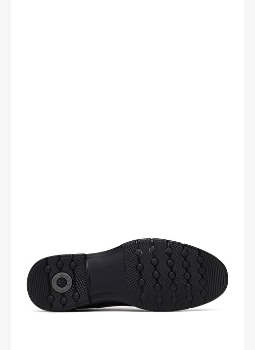 Erkek Siyah Bağcıklı Deri Casual Ayakkabı 25WFD672018 - Görsel 5