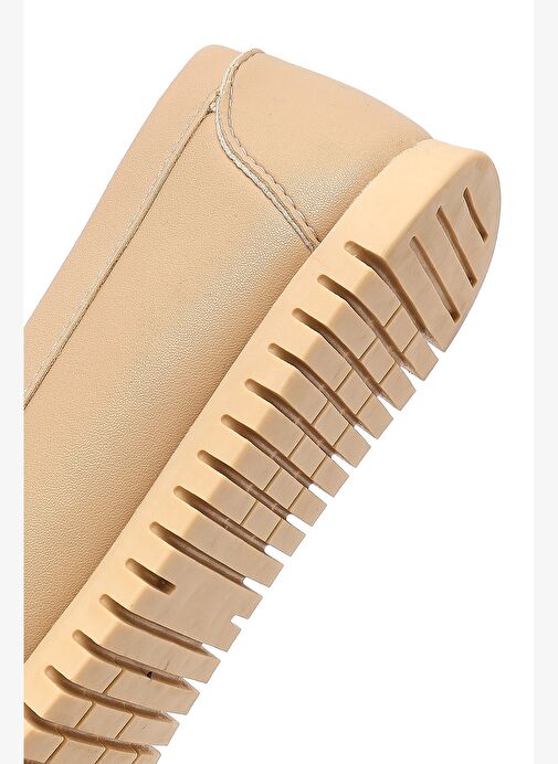 Kadın Bej Tokalı Loafer 25AFE145018 - Görsel 9