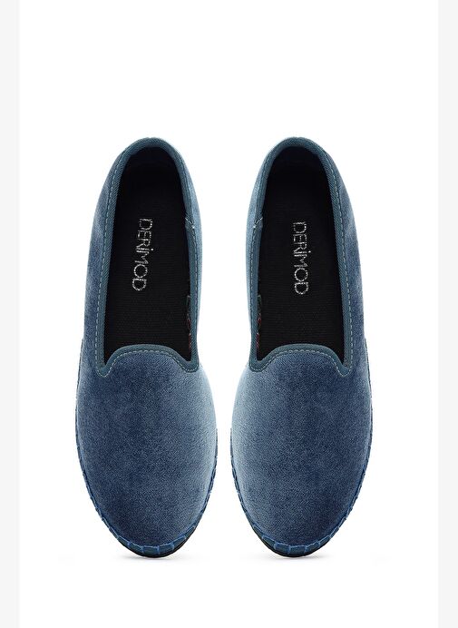 Kadın Mavi Kumaş Loafer 25AFD20546F - Görsel 8