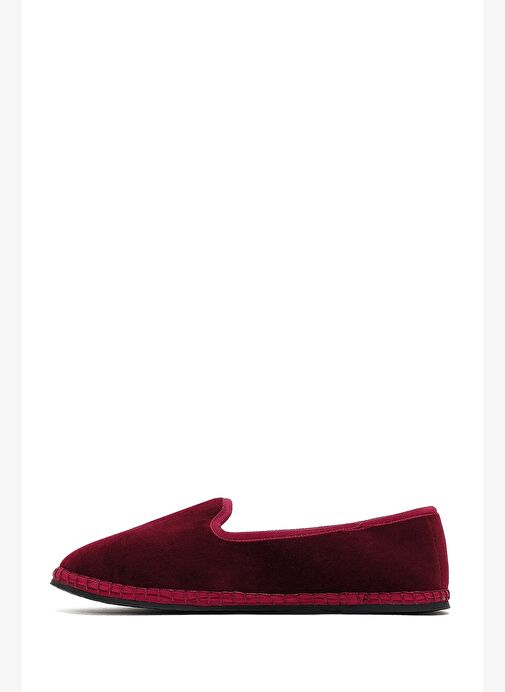 Kadın Bordo Kumaş Loafer 25AFD20546F - Görsel 3