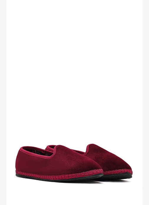 Kadın Bordo Kumaş Loafer 25AFD20546F - Görsel 4