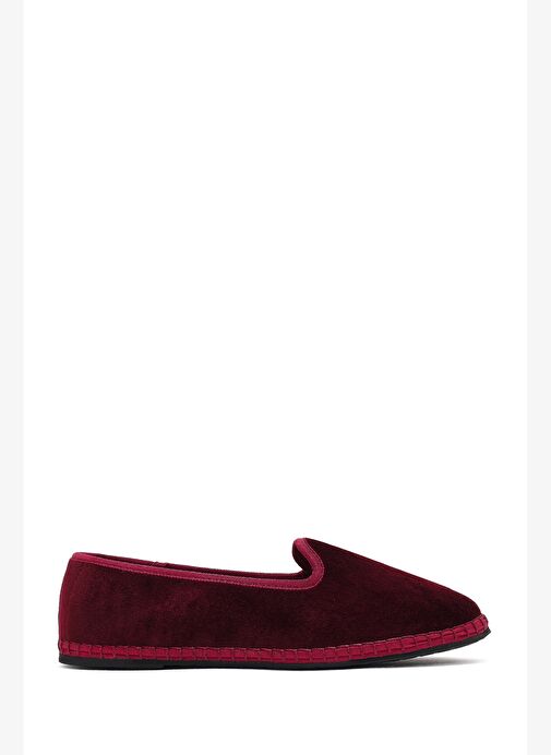 Kadın Bordo Kumaş Loafer 25AFD20546F - Görsel 2