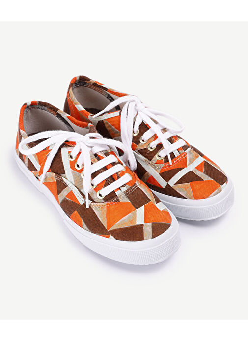 Yargıcı Yargıcı Belirsiz Turuncu-Kahverengi Kadın Kumaş Sneaker 23YKAY4015X | Boyner Belirsiz - 5. görsel