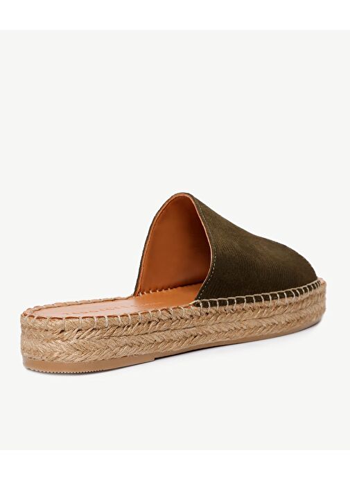 Yargıcı Bej Kadın Deri Terlik 23YKAY4009X - Görsel 4