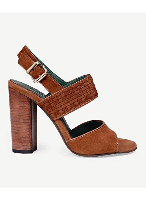 KÖSELE KAPLAMA YUMUŞAK DERİ TOPUKLU AYAKKABI - Görsel 2