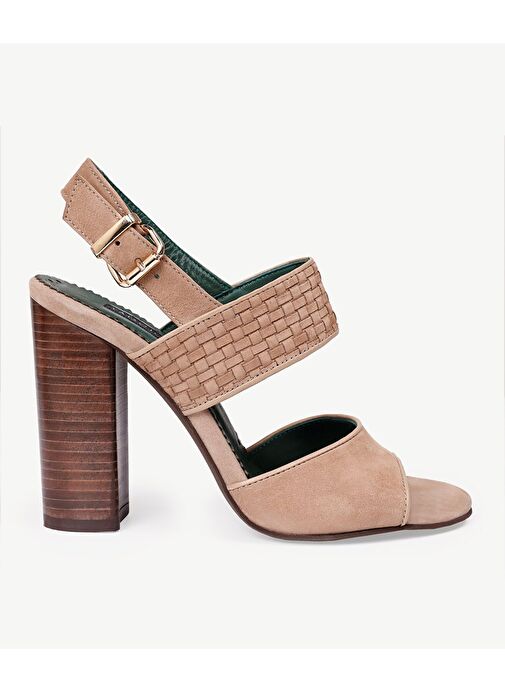 KÖSELE KAPLAMA YUMUŞAK DERİ TOPUKLU AYAKKABI - Görsel 2